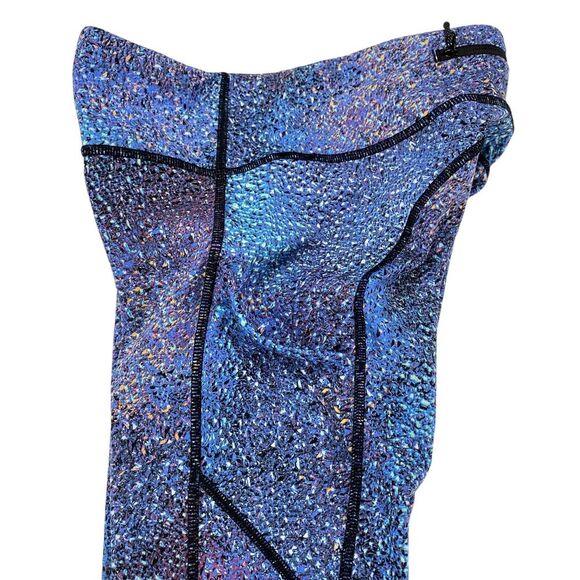 Lululemon Activewear Leggings Womens Size 4 Purple Mermaid Strive Elastic Waist - Picture 9 of 12